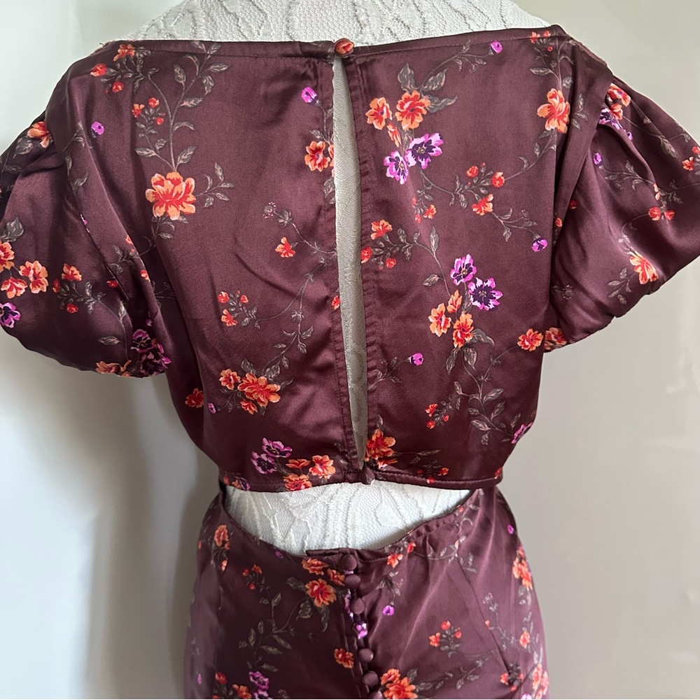 NWT Free People Butterfly Babe Cap-Sleeve Maxi Slip Dress sz XL - Picture 8 of 11